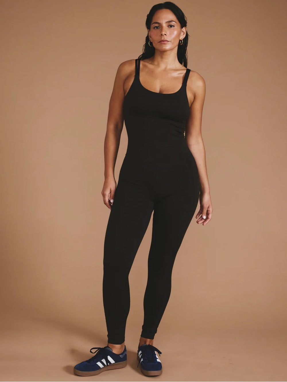 Universal Standard Game Next to Naked Bodysuit Jumpsuit One Piece Stretch Black